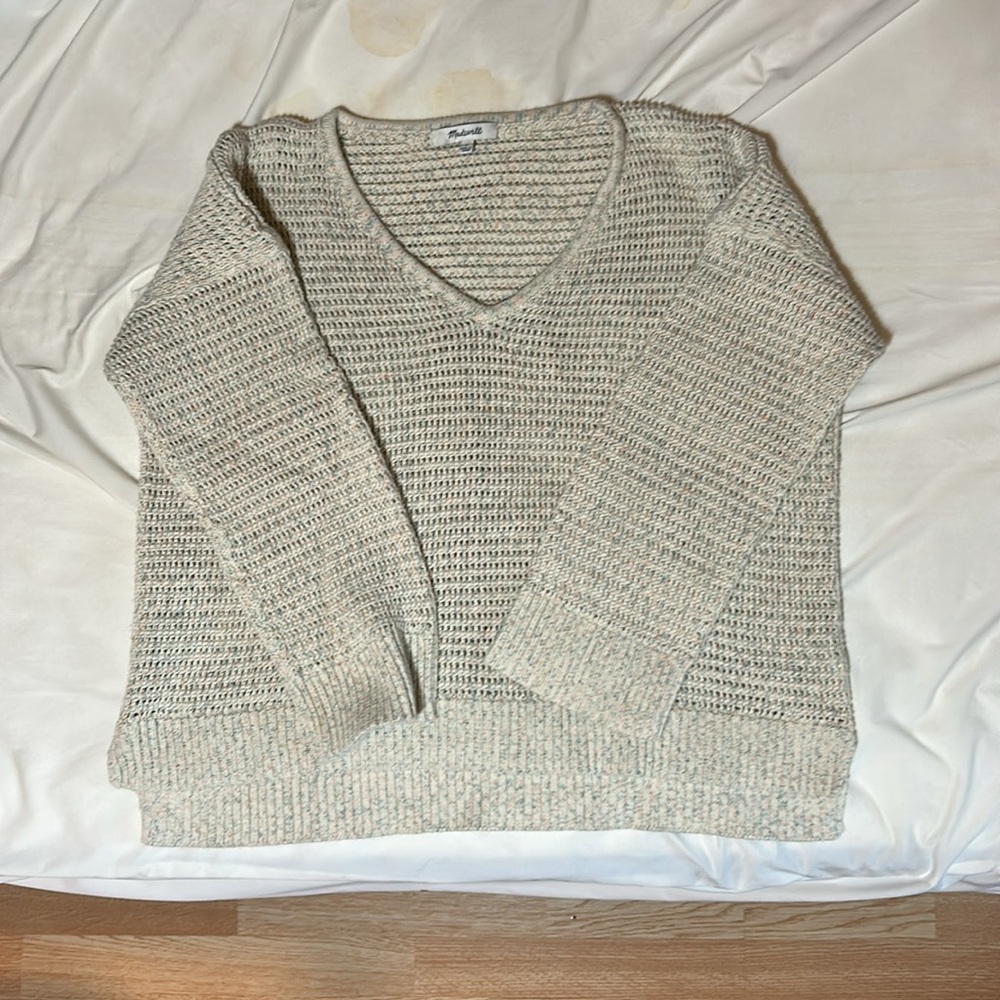 Madewell Multicolor Crochet Sweater